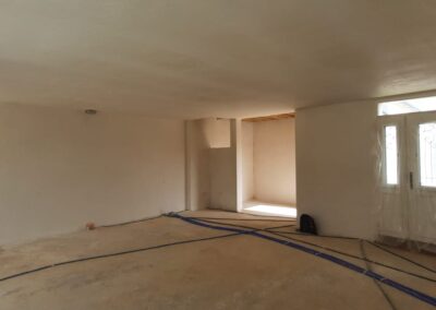 plafond mur plâtre traditionnel